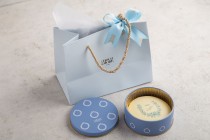 10 pieces chocolate printed biscuit giveaway-light blue tin-GA30