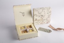 3 Pieces - Hajj Off-white Bird Gift Box – H24-14