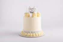 Birthday Cake - Silver Crown With Customization