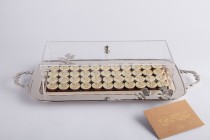 Graduation Butterfly Silver Tray With Cover – 1