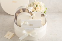 white Package with Flowers - Large