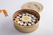 Guraiba Gold Tin Box With Cover – H24-11
