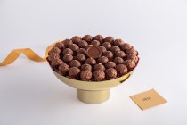 Assorted Chocolate - Gold Round Tray-1