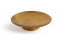 GOLD ROUND TRAY NATURAL TEXTURE