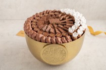 Mashallah gold bowl with wafer rose-RG125