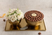 Haj chocolate tray with flower-H6