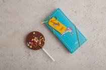 10 pieces-carousel chocolate lollipop Blue-S
