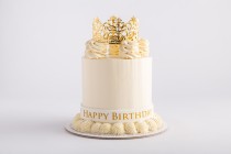 Birthday Cake - Gold Crown With Customization