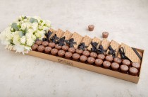 Graduation Chocolate -and graduation bars tray with flower