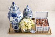 chinoiserie gold tray package-ED158
