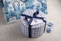 CHINOISERIE-wrapped chocolate tin box