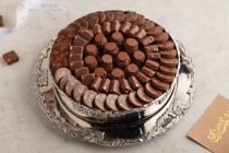 Eid chocolate round silver tray-E1