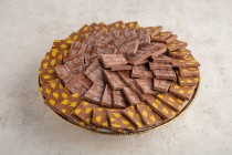 Graduation chocolate slab tray